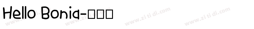 Hello Bonia字体转换